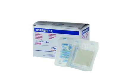 TOPPER 12 SWABS - STERILE - 5 X 5CM X90 5cm x 5cm